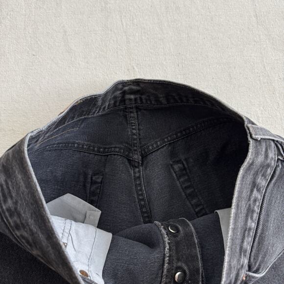 90s Levi’s 501 Black Denim Jeans Pants XX 31 30 Button Fly Made in USA - Picture 3 of 7